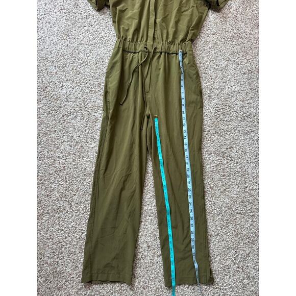 Girlfriend Collective Jumper/overalls, Olive/Army green, Small - Picture 5 of 10